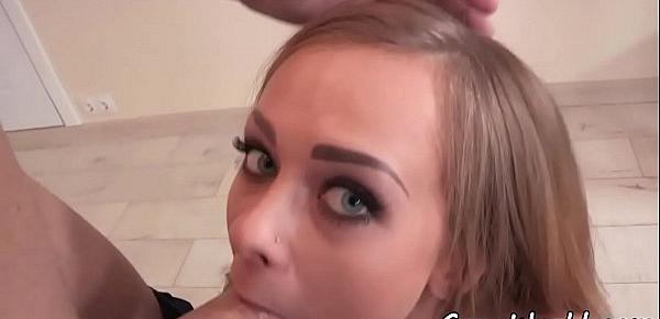  Glam eurobabe assfucked after deepthroating